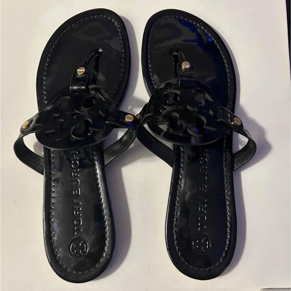 TORY BURCH PATENT MILLER SIZE 10 - Picture 1 of 3